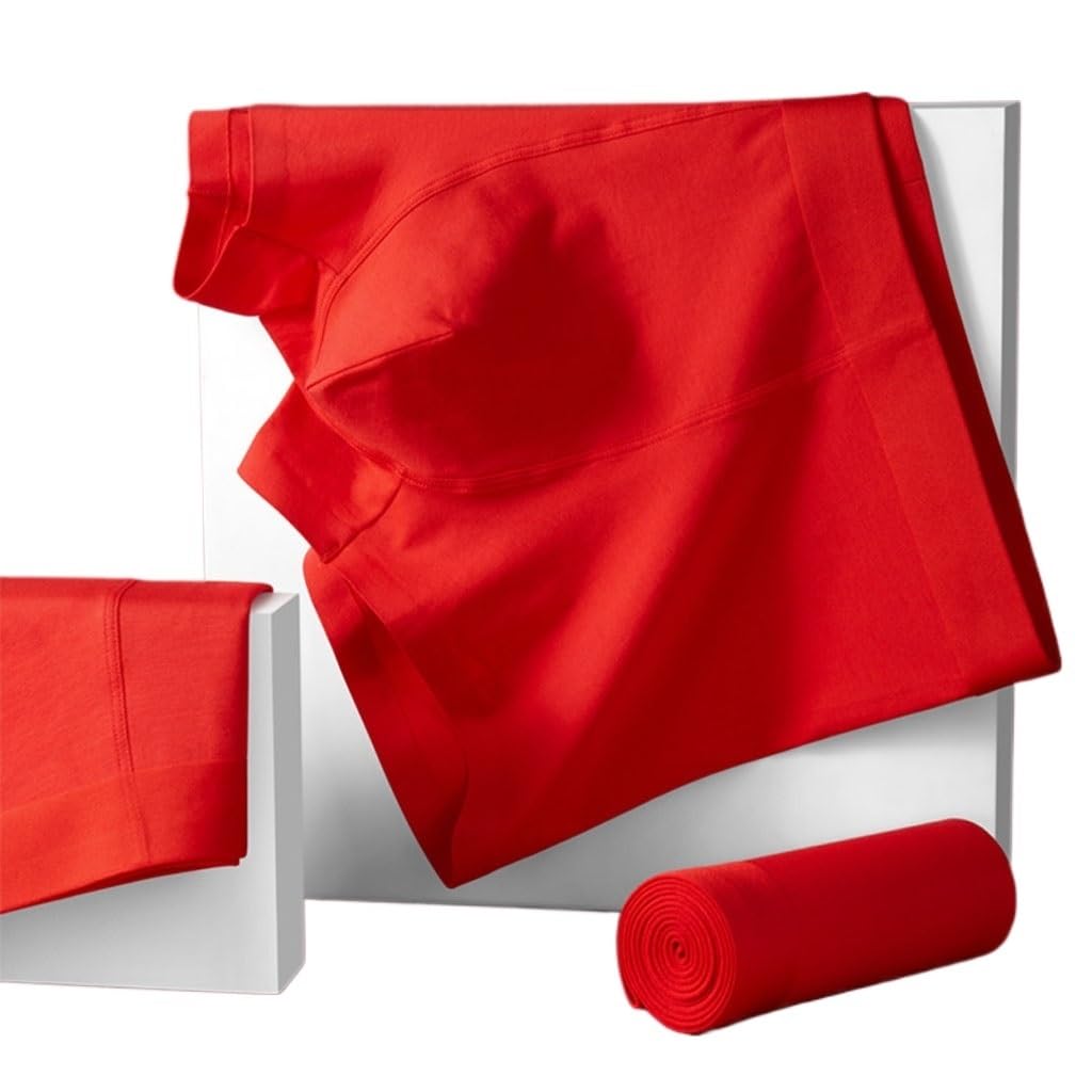 Sous-vêtements Modal sans Couture haut de gamme short rouge de mariage 3XL