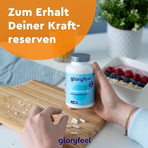 Magnesium Kapseln 400 Stück – Hochdosiertes Magnesiumoxid 760mg