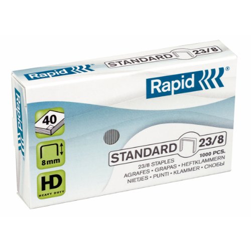 Preisvergleich Produktbild Rapid Heftklammern (23 / 8 mm, Standard, verzinkt) 1000 Stück