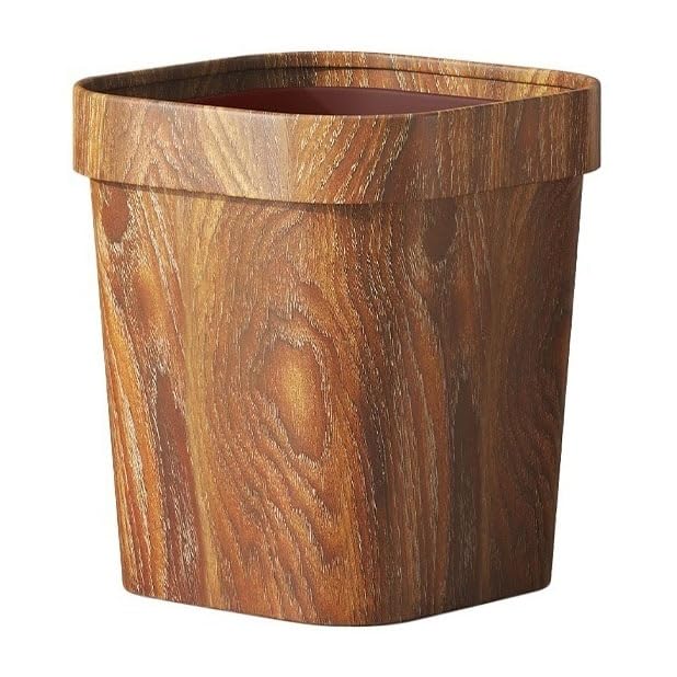 Cucina con cestino della spazzatura Pattumiera Quadrata in Plastica, Pattumiera con Parte Superiore Aperta con Anello di Pressione e Fondo Antiscivolo, Pattumiera da Ufficio for Soggiorno da 12/14 Lit