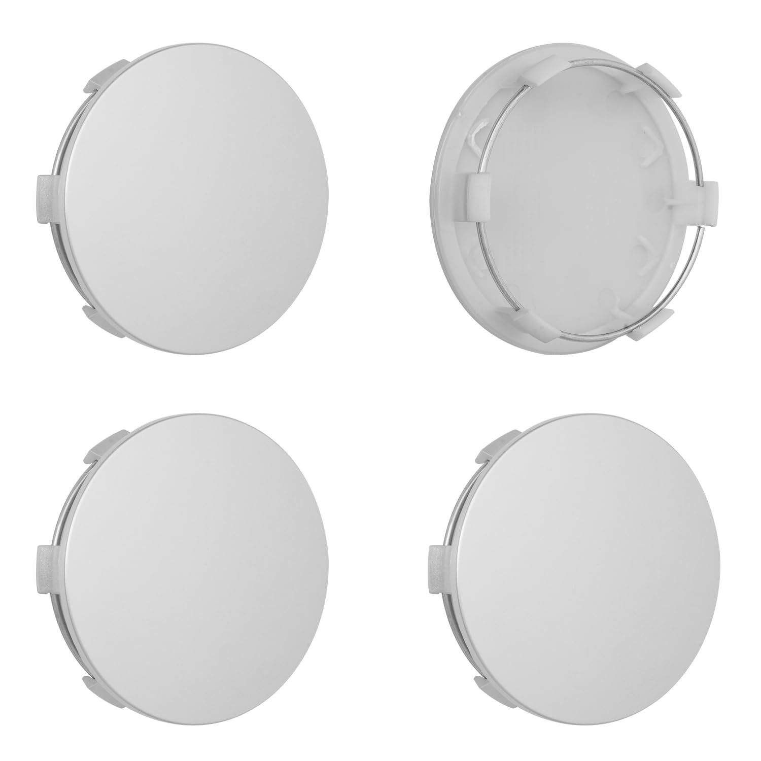 3.25Inch 83MM Wheel Center Caps for Cadillac Chevrolet Chevy GMC Escalade Colorado Tahoe Silverado Sierra 1500 Rim Hub Caps, Pack of 4 (Silver, Outer 83MM, Inner 75MM)