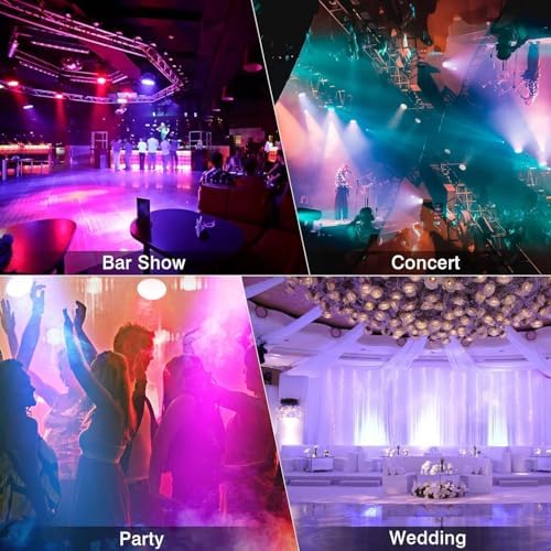 60LED RGB LED DJ Par Light - 90W DMX Control Sound Activated Stage Light Disco Light for Church Wedding Party Bar Club Mobile Music Live Show Entertainment 5