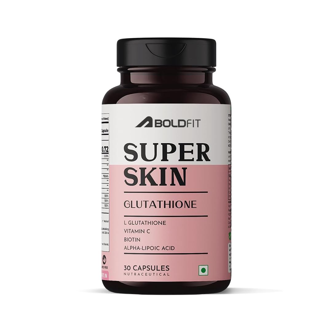 best glutathione supplement brand in india Buy Boldfit Glutathione 400mg with Vitamin C & E, Biotin, Grape Seed Extract L-Glutathione Supplement for Women & Men for Skin Care, Immunity & Liver Detox – 30 Capsules Online at Low
