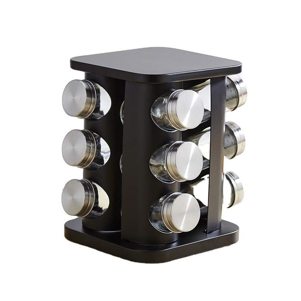 Buy TINMIX Revolving Spice Rack Organizer with 12 Jars, Countertop