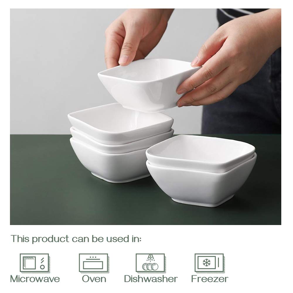 DOWAN Souffle Ramekins, 240ml Porcelain Ramekin Dishes Ovenproof Set