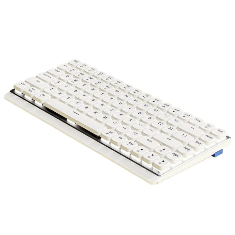 Clavier de jeu mécanique sans fil triple mode portable MK84 blanc 5420