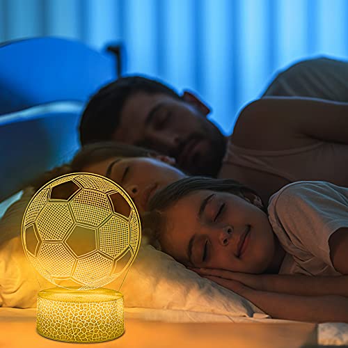 Lampada 3D di Calcio Illusione Ottica Luce