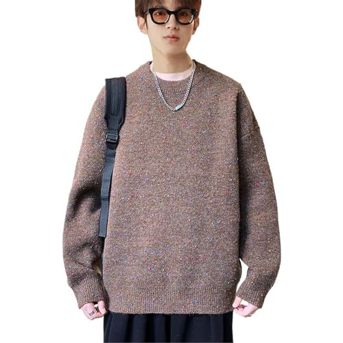 Men's Sweater Round Neck Knit Pullover Warm Casual Long Sleeve Autumn Winter Top for Men3