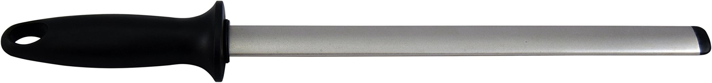 DinoK - Extra Fine Diamond Sharpening Steel -8", 10" and 12" Professional Knife Sharpener Rod, Chefs Choice to Hone and Sharpen Kitchen and Butcher Knives (10 Inches)