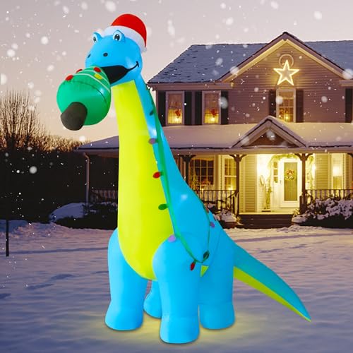 Dr.Dudu GM-XCQ-DINOSAUR 12 Ft Christmas Inflatable Outdoor Decorations, Large Blow Up Dinosaur Inflatables thumb #3