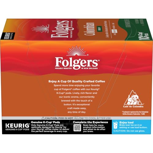 Folgers Colombian Decaf Coffee, Medium Roast, Keurig K-Cup Pods, 60 Count - image 8