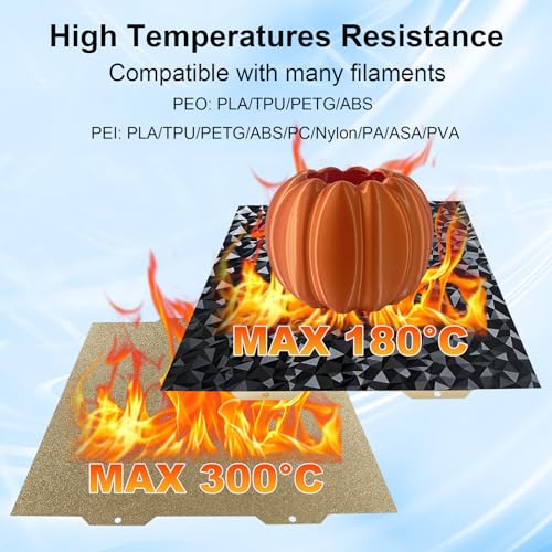 Image of IdeaFormer-3D Diamond PEO Textured PEI Build Plate for Bambu Lab A1 Mini, PEO PEI Textured Spring Steel Plate Flexible PEO PEI Sheet 184x184mm for Bambu A1 Mini