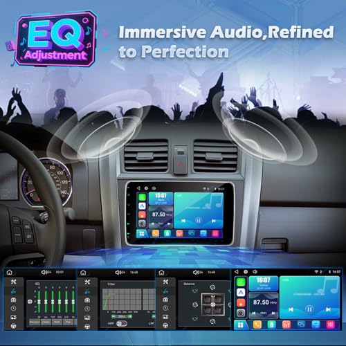 Radio para auto con pantalla táctil de 10 pulgadas miniatura 7