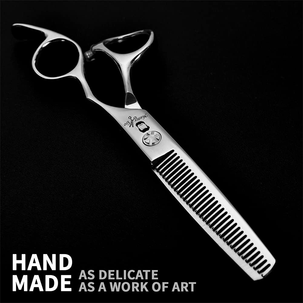 Ciseaux De Coupe des Cheveux Professionnels, 6,0 Pouces Coupes De Ciseaux De La Barbe De La Barbe De Cheveux Ciseaux De Toilettage, pour Hommes Femmes Enfants Animaux Domestiques Salon