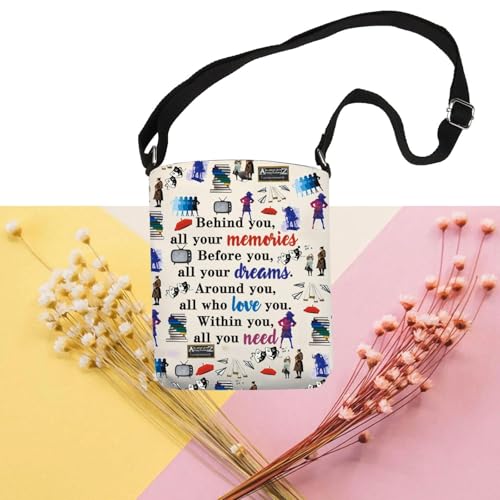 FEELMEM M Musical Inspired Gift Behind You All Your Memories M Theatre Lover Crossbody Purse Shoulder Bag4
