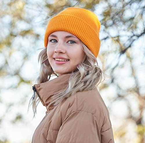 Connectyle Men's Classic Acrylic Cuffed Short Beanie Hat