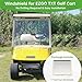 10L0L Golf Cart Windshield Compatible with EZGO TXT Gas & Electric Models, Lightweight EZGO TXT Windshield Foldable Windproof Waterproof