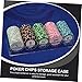 YARNOW 1Pc Poker Chip Storage Box Capacity Container for Chips Stylish Organizer with Snap Design for Easy Access and Space Saving for Board Games and Poker