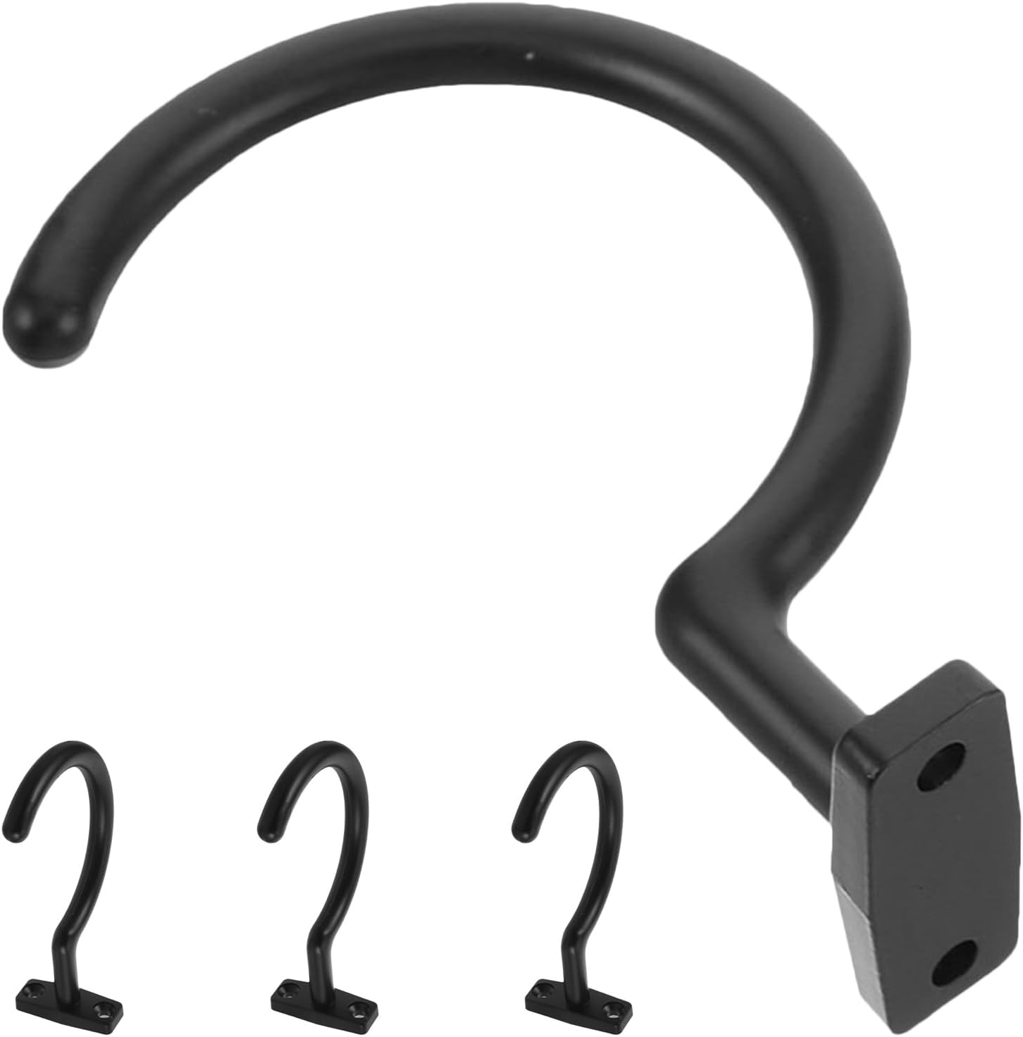 Amosfun 4pcs Metal Pool Accessories Hooks Wall-mounted Billiard Cue Holder and Ball Rack Hanger for Pool Table Equipment Storage and Organization
