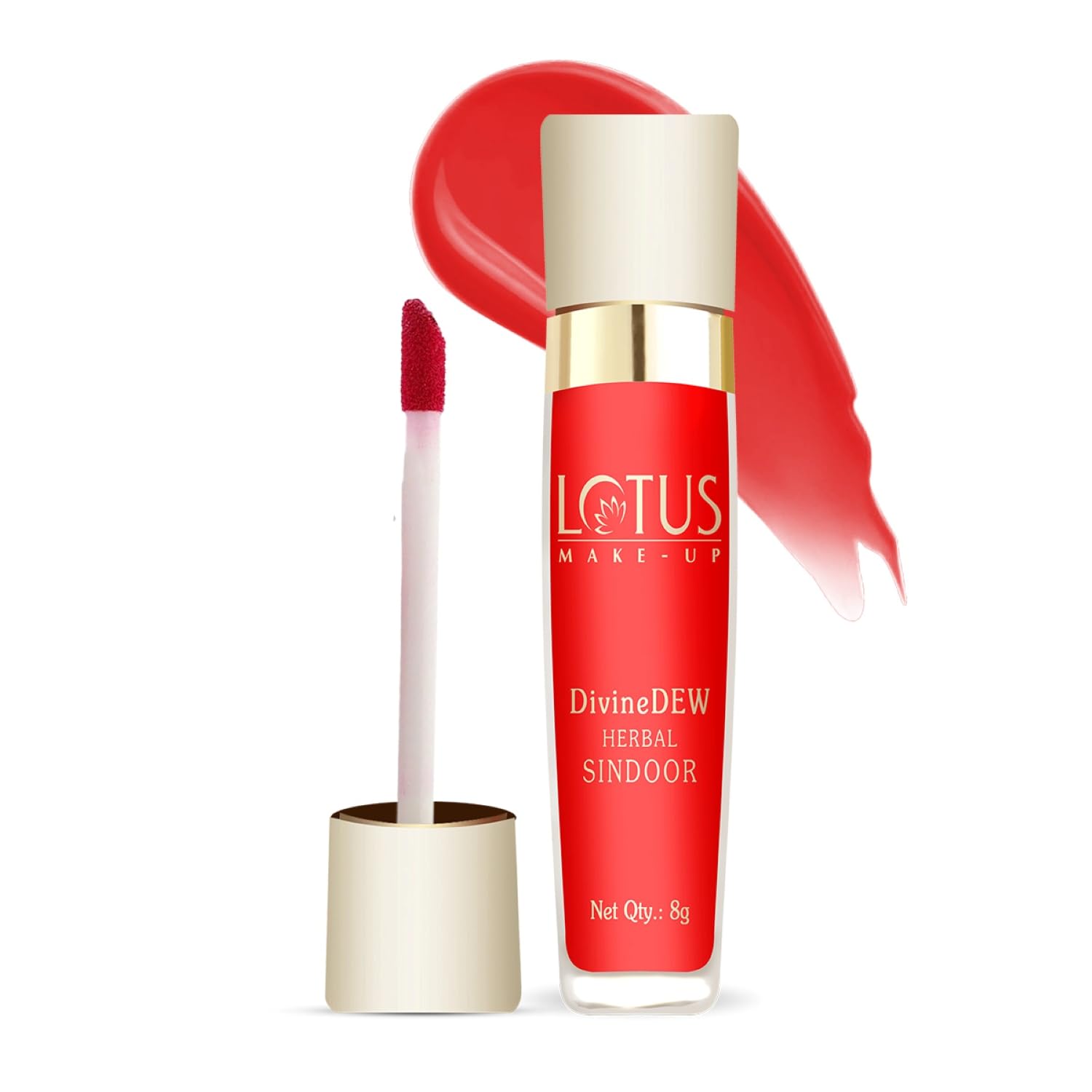 Lotus Make-Up Divine Dew Herbal Sindoor (Love Drop (Red - 21R), 8g (Pack of 1))