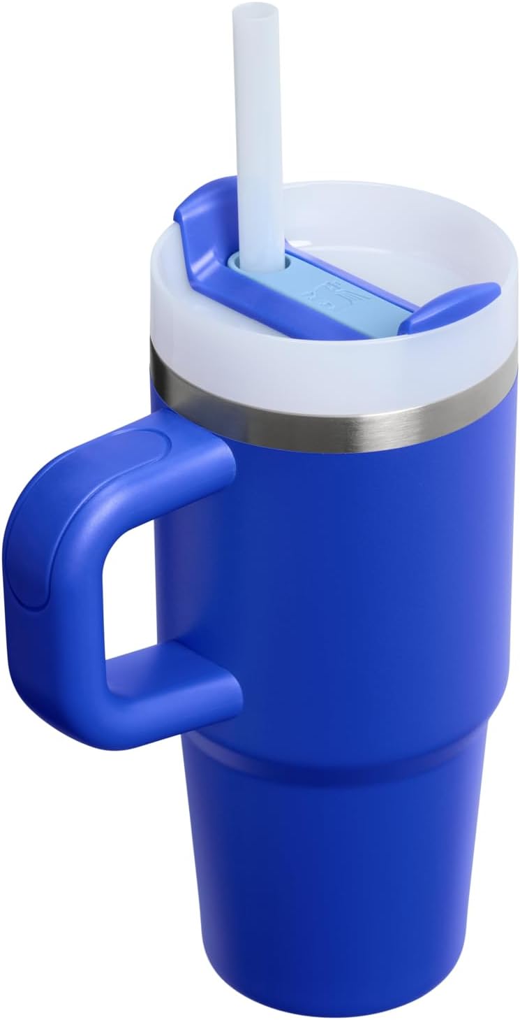 STANLEY Quencher H2.0 Tumbler with Handle and Straw 14 oz | Flowstate 3-Position Lid | Cup Holder Compatible for Travel | Insulated Stainless Steel Cup | BPA-Free | Cobalt - Image 3