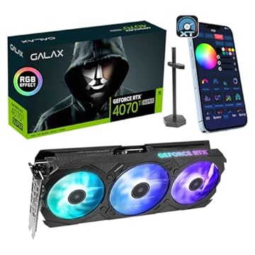 Galax GeForce RTX™ 4070 Ti Super EX Gamer OC V2 de 1-Clique | Até 2655MHz, 16GB GDDR6X, 256 bits, 3 x DisplayPort 1.4a, HDMI 2.1, PCI-E 4.0, NVIDIA DLSS 3 | Desempenho 2X AI e Ray Tracing