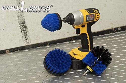 Image of Drill Brush Aquatic Cleaning Brush Set - Fish Tank Accessories - Boat Accessories - Aquarium Scrubbing Kit - Swimming Pool Brushes - Pool Cleaning Household Set - Fish Tank Cleaner - Cleans Boat Seats