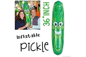 GIANT Inflatable Pickle Head Pool Noodle Toy
