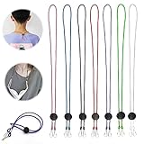 Gancho de Máscara Ajustable, 7 Piezas Extensor de Cordón, Cordones para Mascarillas, Correa de Extensión para Máscara, Cordón Ajustable para Máscara para Niños, Adultos (7 Colores)