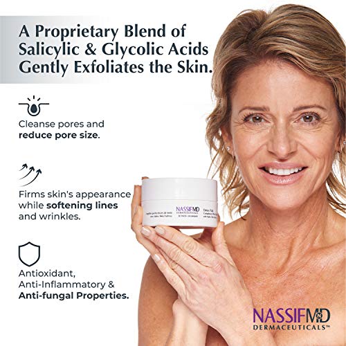 Nassifmd Detox Pads Facial Radiance Pads, Glycolic Acid Pads, Face Exfoliating Pads Salicylic Acid Wipes, Facial Scrub Pads, Bha Aha Pads, Resurfacing Pads For Face (30 Count) #TOP1