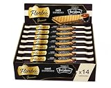 Florbú Gourmet Barquillos Rellenos de Café Espresso Pack de 14 x 150 g | Obleas Crujientes con Crema de Cafe | Elaborado con Café Fortaleza | Snack y Postre Dulce | Total 2,1 kg