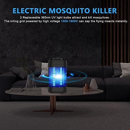 VPAGLJO Mosquito Killer Lamp, 14W UV Electric Fly Killer Lamp with Additional Lamp, Fly Zapper Bug Zapper with Cleaning Brush, Fly Killer Repellent Effective to Reduce Flying Insects for Indoor