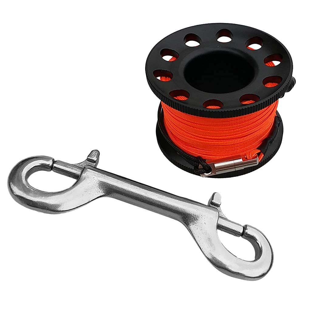 U/D Scuba Diving Dive Reel Guide Line Spool Performance & Lightweight Aluminum Alloy Strong & Corrosion Resistant (Black)