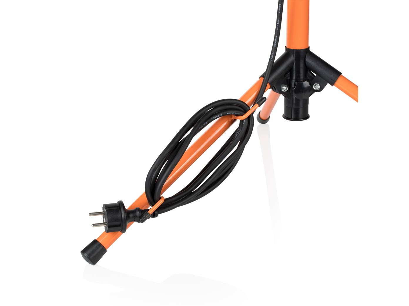 2er Set LED Baustrahler mit Stativ, 20 Watt Arbeitscheinwerfer höhenverstellbar