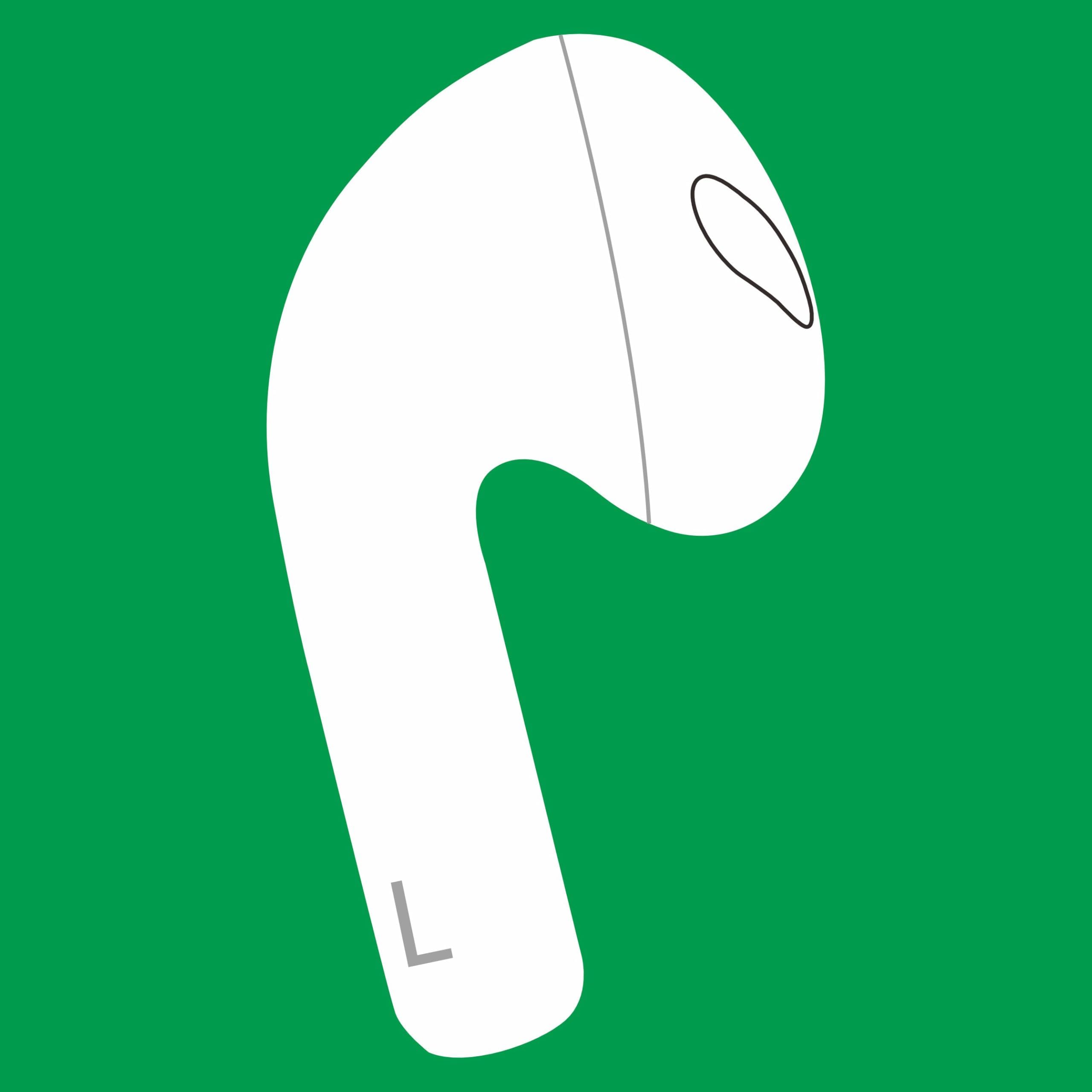 Fone de ouvido esquerdo único A2564, substituição OEM para AirPods