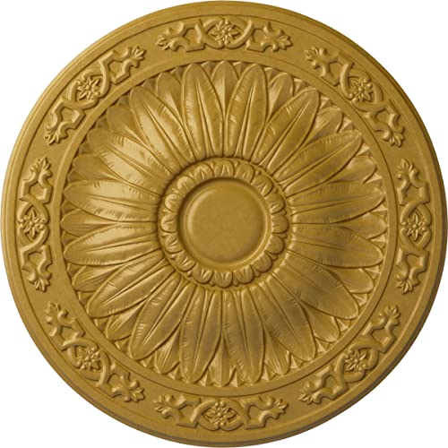 Ekena Millwork CM20LUIGS Lunel Ceiling Medallion, Iridescent Gold