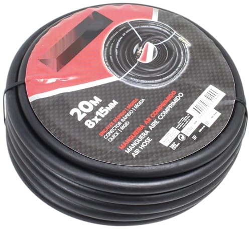 Tuyau d'air comprimé rigide 20 m fabriqué en matériau résistant, idéal pour les travaux...