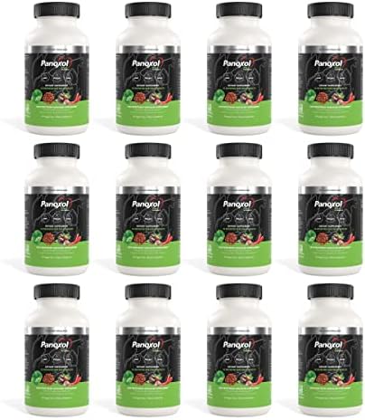 Panoxol Plus Blood Pressure Supplements with Vitamin D - Blood Pressure Support, Nitric Oxide Supplement - GMO-Free, US-Patented - 90 Capsules x 12 Packs