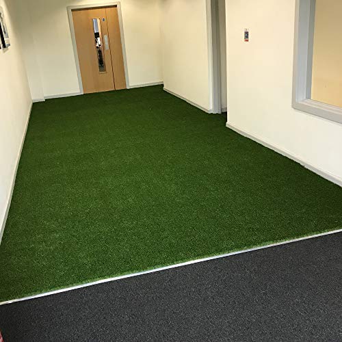 Image of Artificial Green Grass Carpet Mat for Balcony Floor, Lawn, Terrace Door Entrance Mats - 2x11 feet