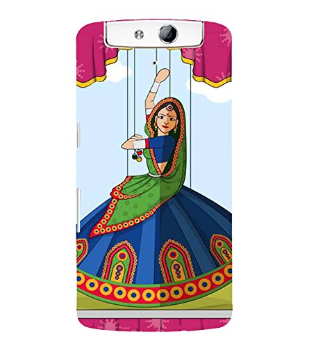FUSON Rajasthani Puppet Garba Folk 3D Hard Polycarbonate Designer Back ...