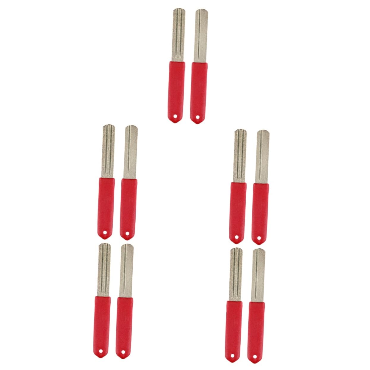 HOMSFOU 10pièces Aiguiseur De Hameçon Diamant Outil De Meulage Pratique pour Affûtage De Hameçons De Compatible avec Épaisseurs Design Antidérapant Et pour Transport Facile