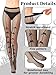 BOARDFEB 4 Pcs Lace Fishnet Tights, Black White Fishnets Leggings Lace Tight Floral Pantyhose Stockings Fishnet Thigh High Stockings Waist Tights for Women Girls Halloween