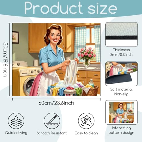 Tapis antidérapant sèche-linge GLOBLELAND anti-vibration - 2