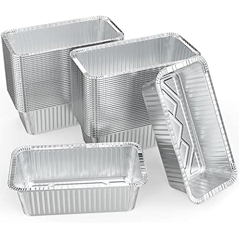 WANBAO 100 Pack Foil Bread Pans Cover