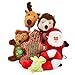 THE TWIDDLERS - 6 Regali Cane Natale Giocattoli/Giochi Natalizi per Cani/Peluche Cane