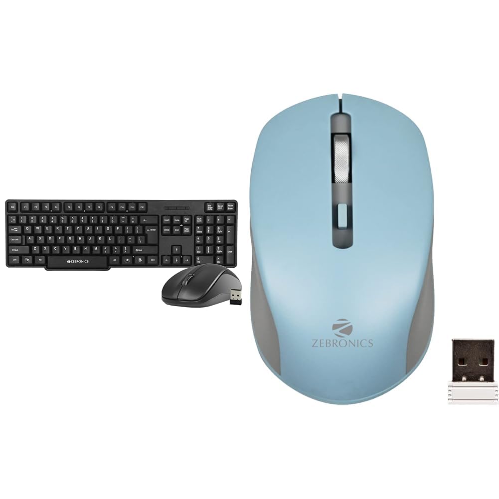 Zebronics Zeb-Companion 107 USB Wireless Keyboard and Mouse Set with Nano Receiver (Black) (B0BP12FJLS) Amazon Price History, Amazon Price Tracker
