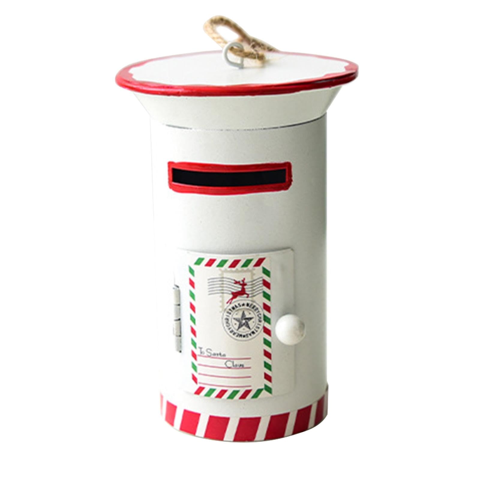 Sharplace Buzón de Papá Noel, Adorno para de Navidad, Decoración Colgante, Recuerdo, Colgante para Buzón, Centros Comerciales, Interior, Blanco, Individual