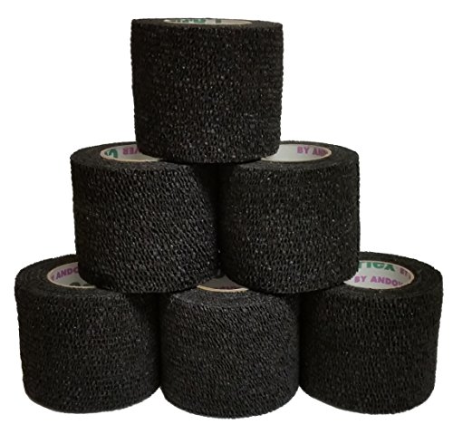Coflex Cohesive Bandage Black 2'' x 5YD (6 Roll Pack) - //coolthings.us