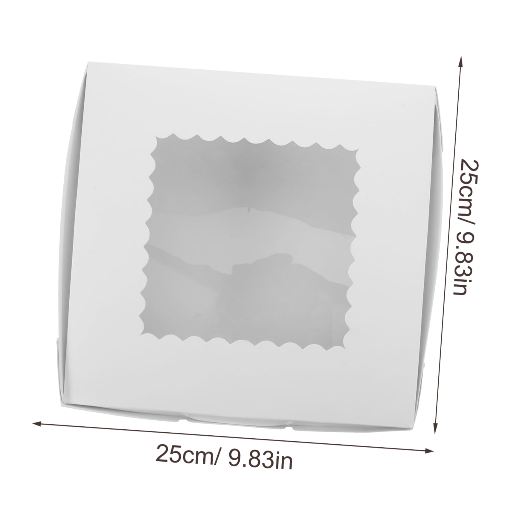 Alipis 12pcs Boxes Cake Boxes with Windows Cupcake Storage Containers Candies and Cookies with Cake Boards Versatile present Boxes