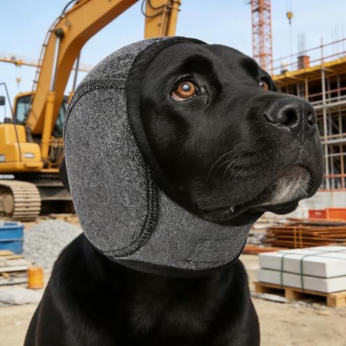 Hunde Ohrenschützer Lärm, Ohrenschutz Für Hunde Wind, Gehörschutz Hund Silvester, Umwicklung Mit Schalldämmung, Kopfhörer Für Geräuschblockierung Beruhigung Winter Baden Trocknen